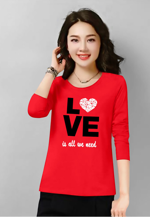 Buy Fashion Spot Typography Women Round 