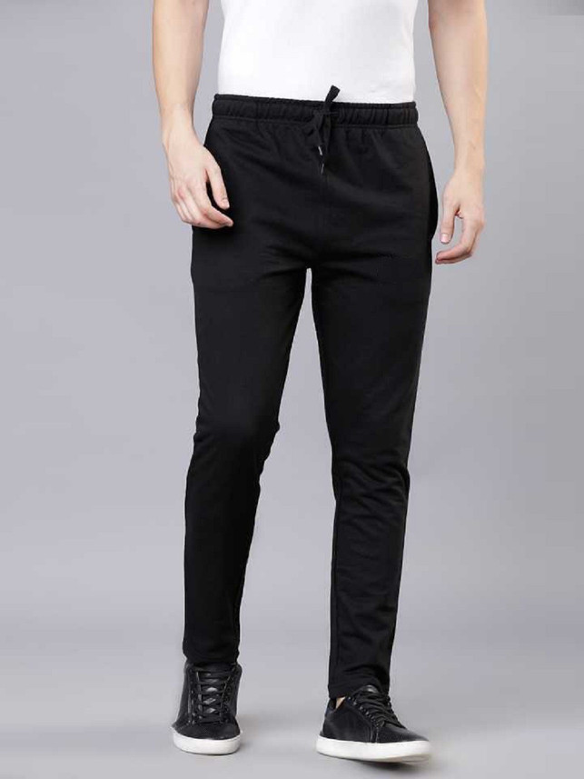 Avove Solid Men Black Track Pants - Buy 