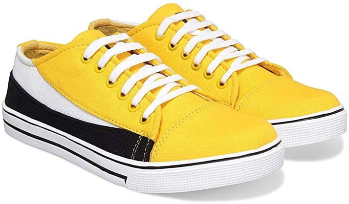 yellow canvas shoes online