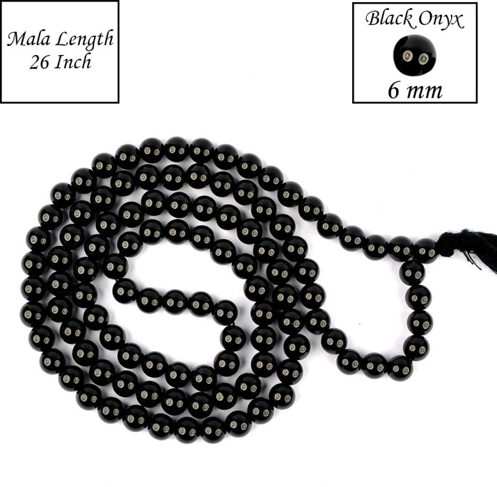 black onyx crystal necklace