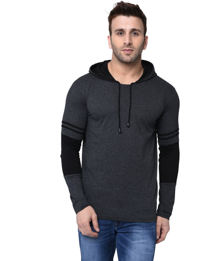 mens hooded t shirt