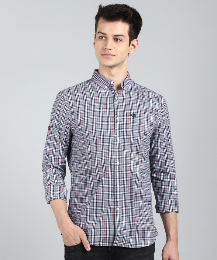 Superdry Men Checkered Casual 