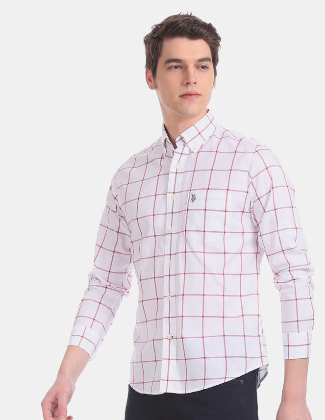 checkered polo shirt