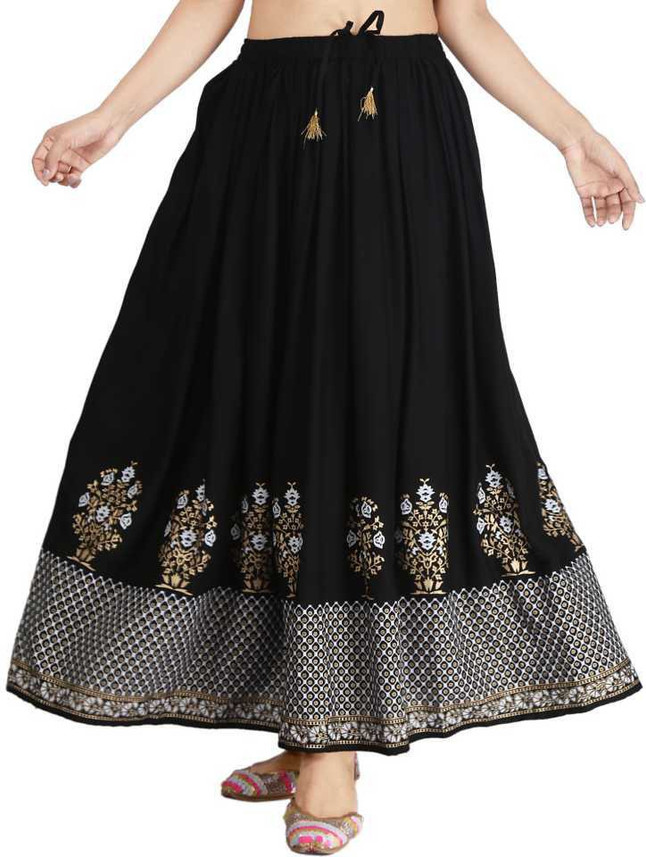 flared ethnic skirt