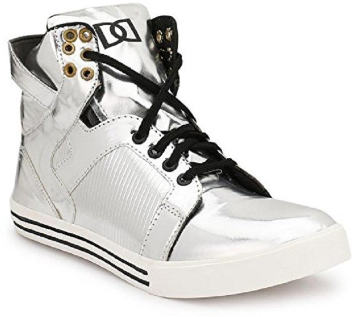silver hip hop shoes