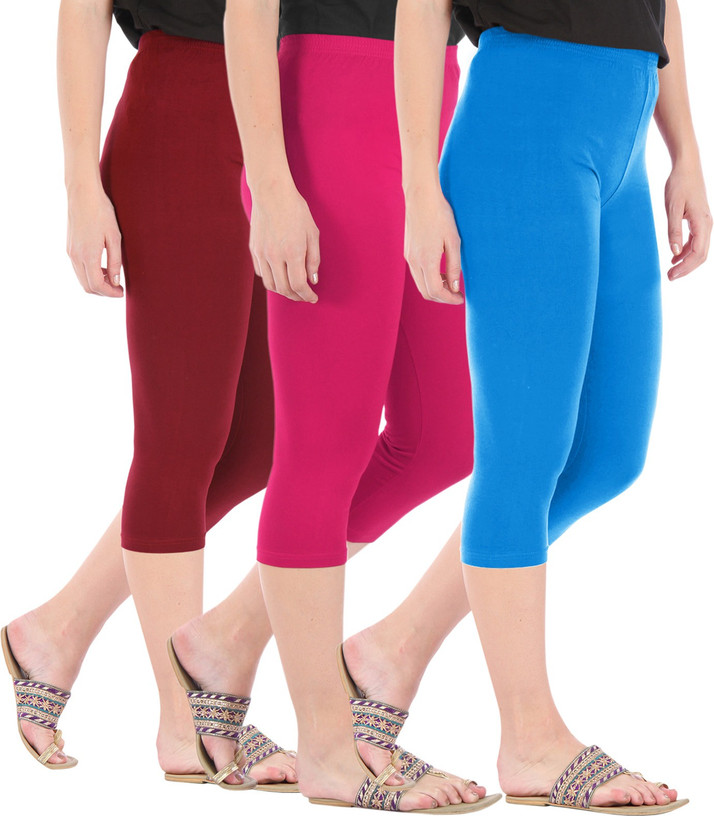 maroon capri leggings