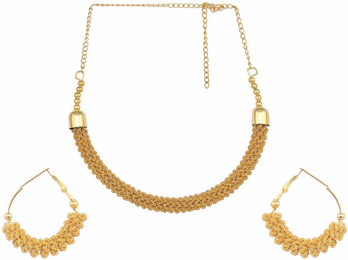 Gold-plated Plated Alloy Necklace Set 