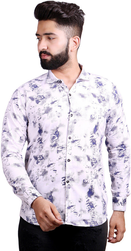 SHADE Men Printed Casual Blue 