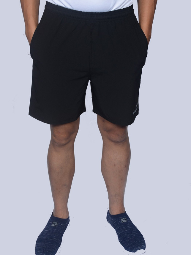 Zorra Solid Men Black Sports Shorts 