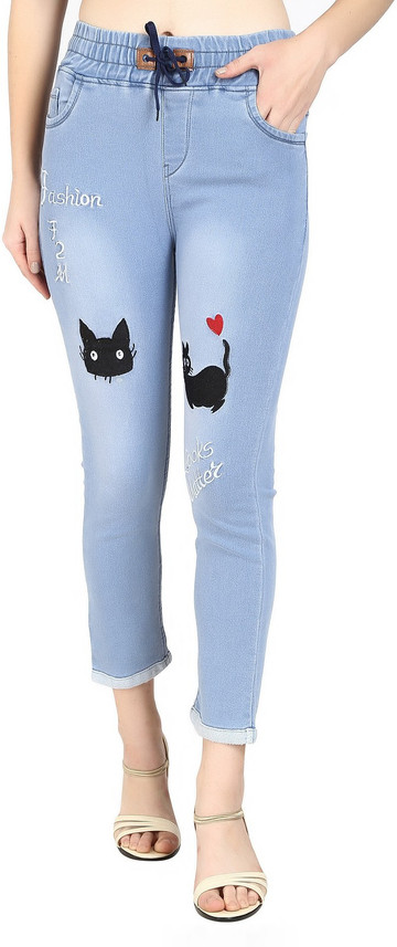 F2M Slim Women Light Blue Jeans - Buy 