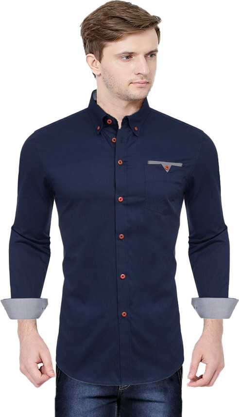 PEARL OCEAN Men Solid, Color Block 