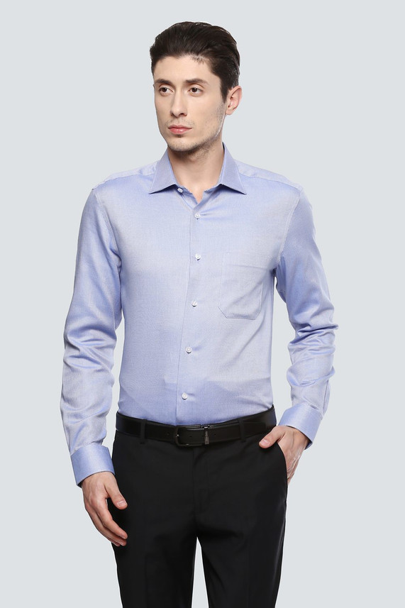 LOUIS PHILIPPE Men Self Design Formal 