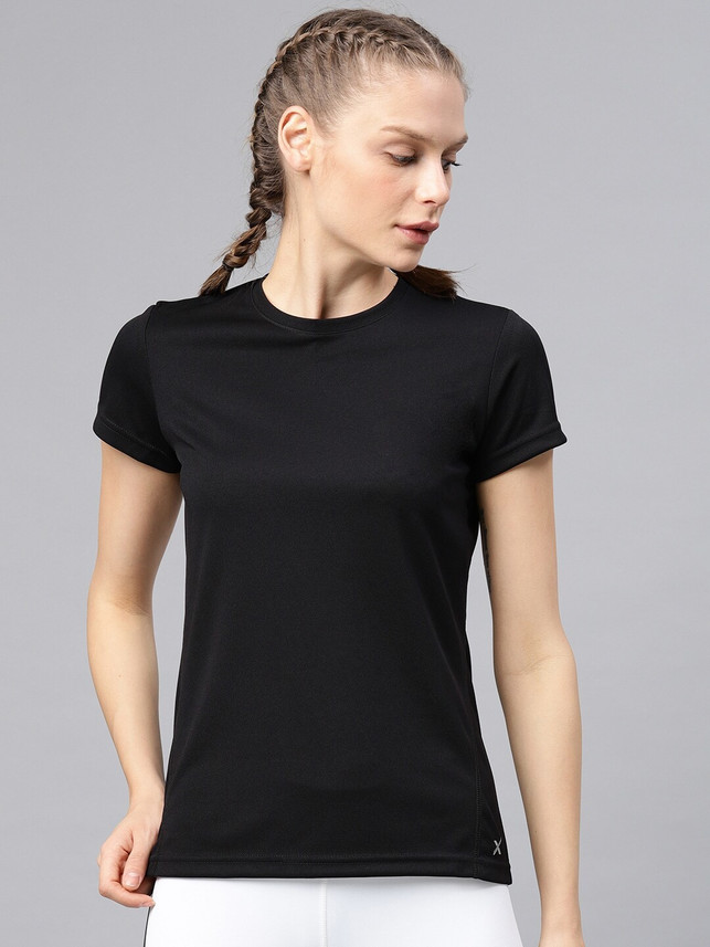 Hrithik Roshan Solid Women Round Neck 