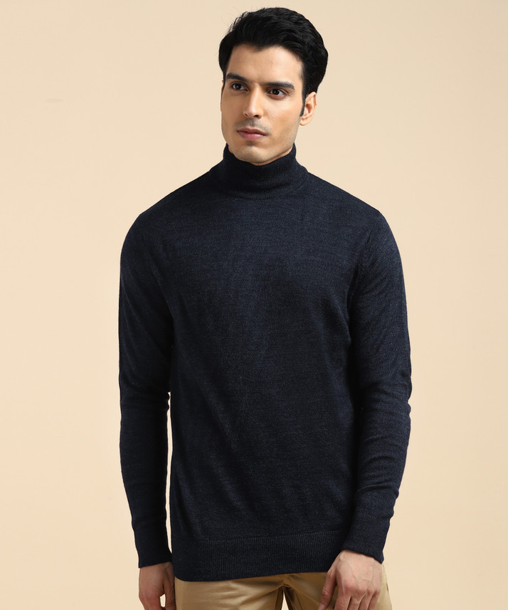 NUMERO UNO Solid High Neck Casual Men 