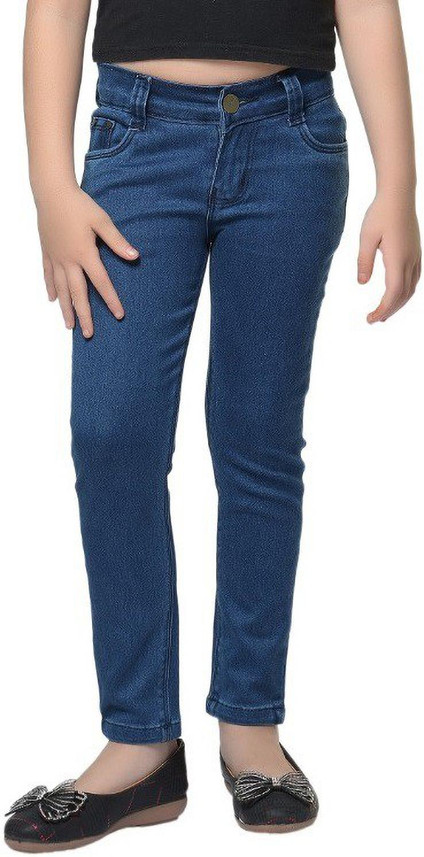 D-BIRD Skinny Girls Dark Blue Jeans 