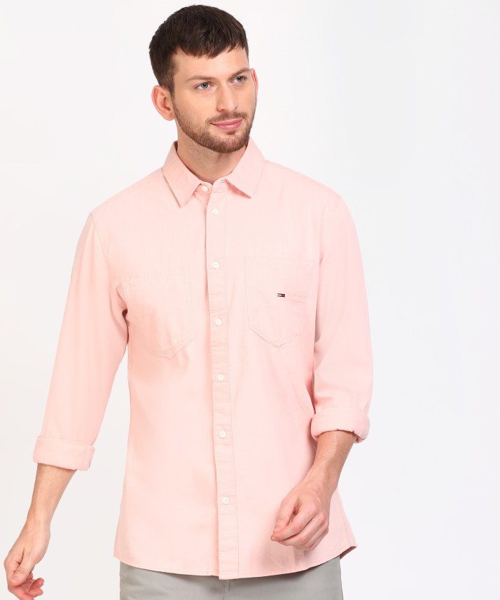 pink shirt tommy hilfiger