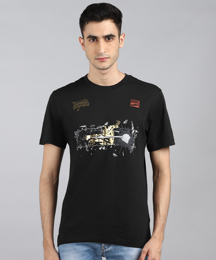 ADIDAS Sporty Men Round Neck Black T-Shirt - Buy ADIDAS Sporty Men Round  Neck Black T-Shirt Online at Best Prices in India | Flipkart.com