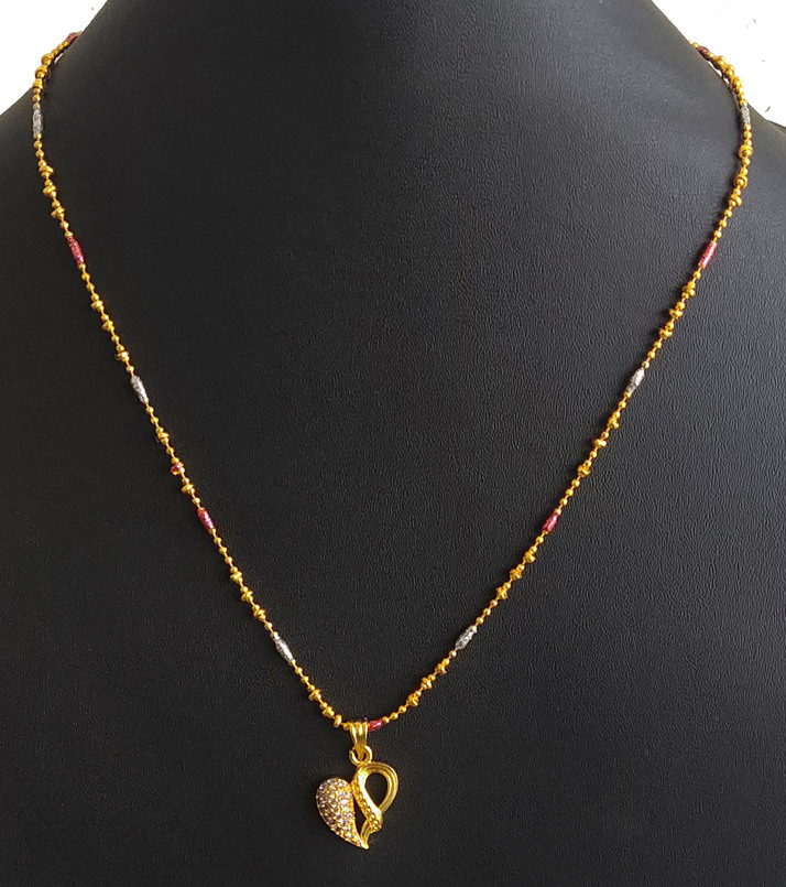 Heart Shape Gold Plated Designer Most 