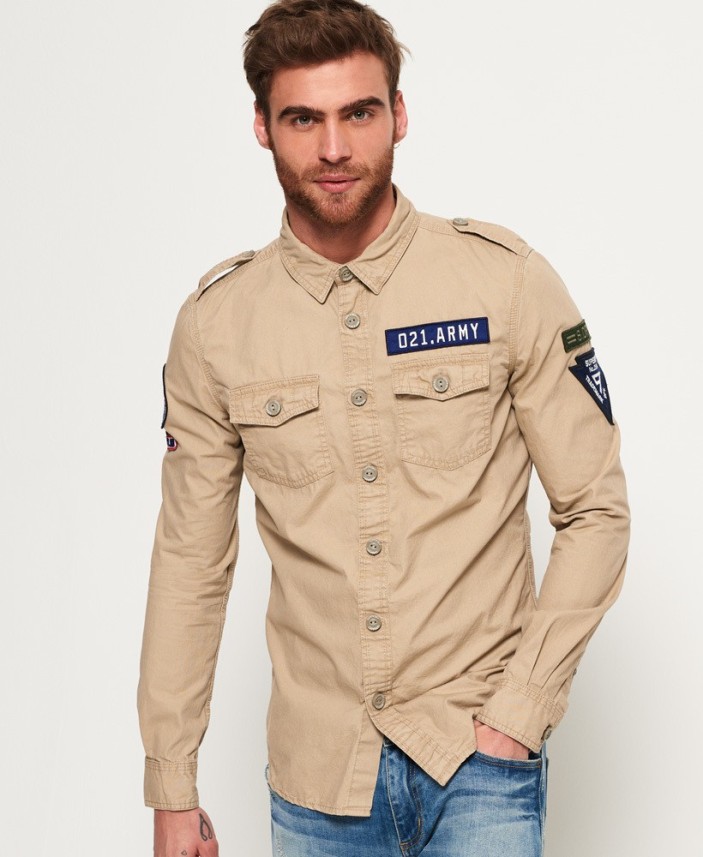 superdry brown shirt