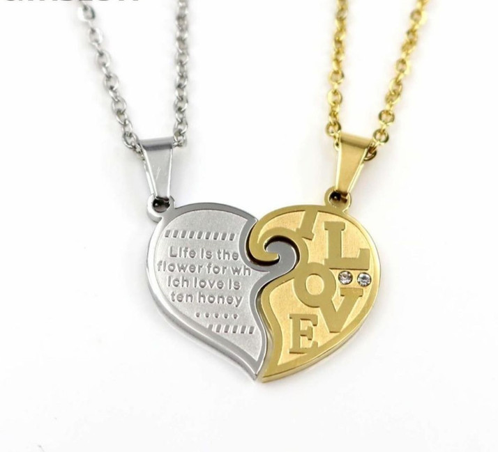 Broken Heart Pendant Necklace 