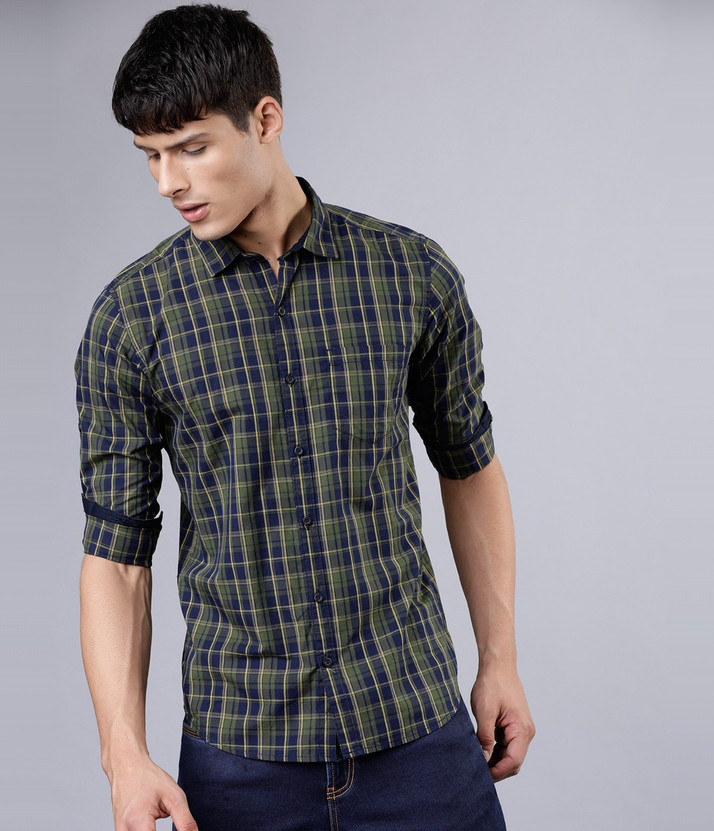 Highlander men checkered casual multicolor shirt Clearance