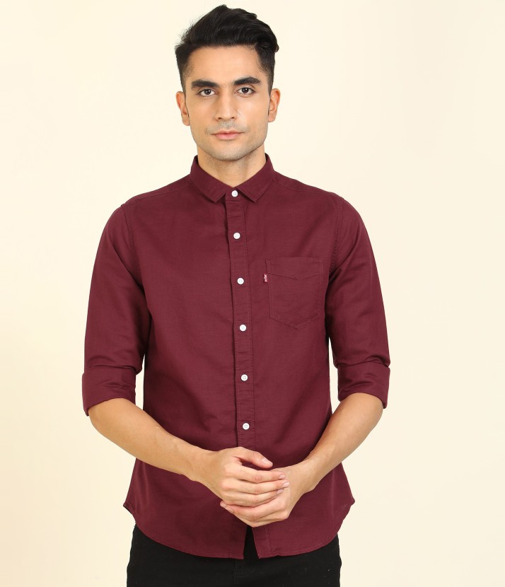 levis maroon shirt