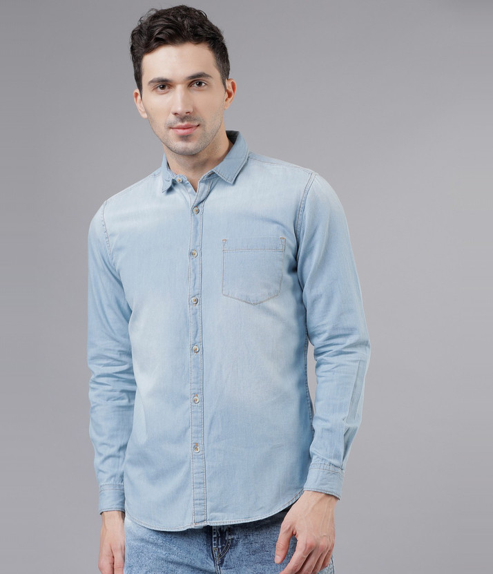 Denim HIGHLANDER Men Solid Casual 