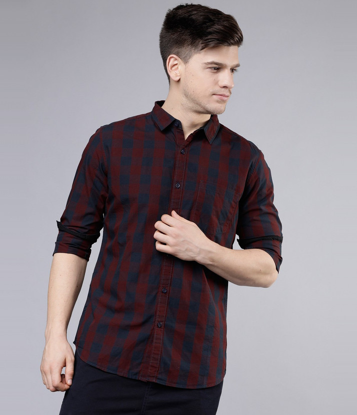 Buy NAVY BLUE/MAROON HIGHLANDER Men 