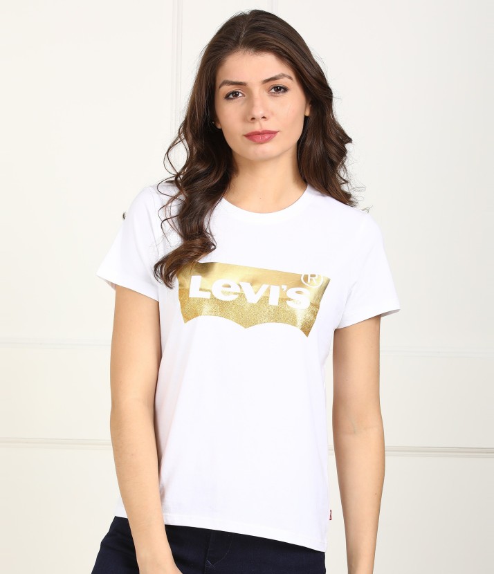 levi's white t shirt womens