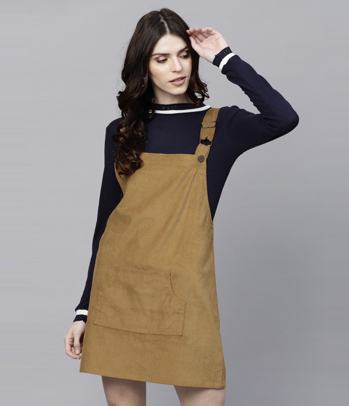 pinafore dress with shirt