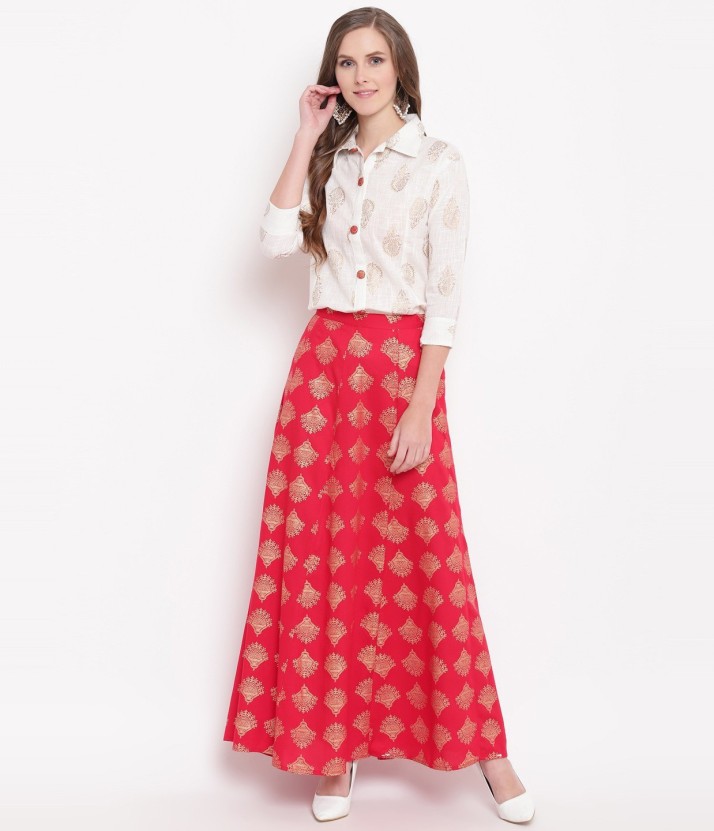 shirt and skirt dress ethnic