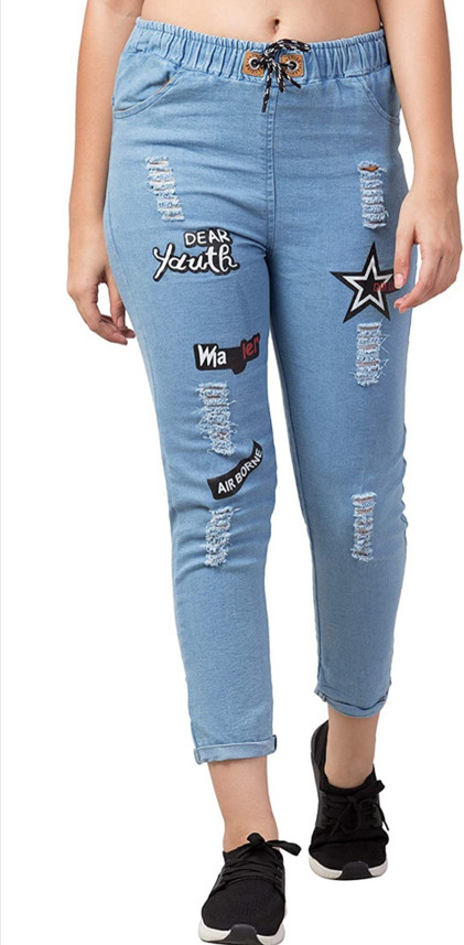 UNIQUE FACTORY Slim Women Light Blue 