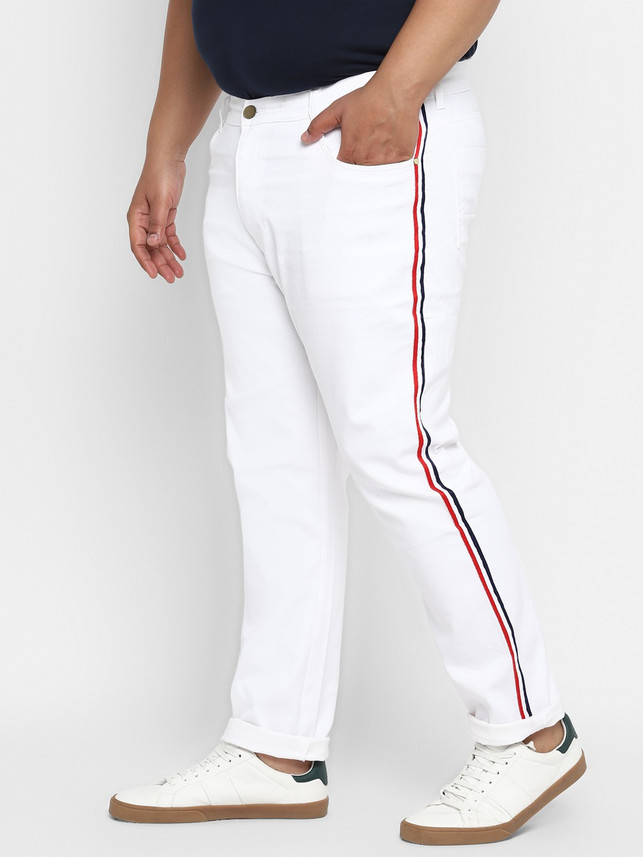 Urbano Plus Regular Men White Jeans 