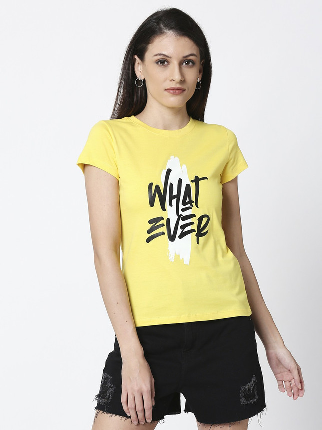 BEWAKOOF Printed Women Round Neck 