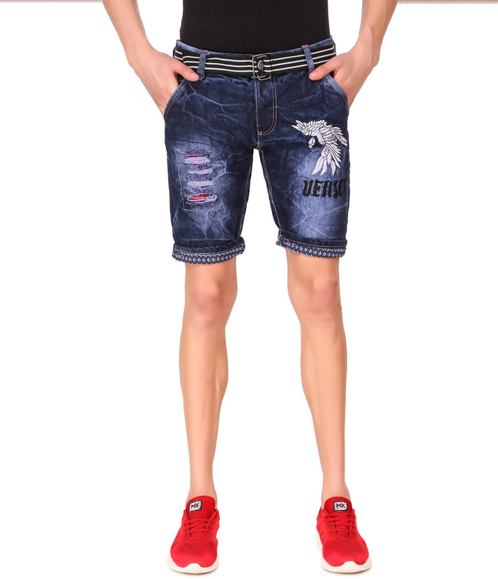 denim hot pants mens