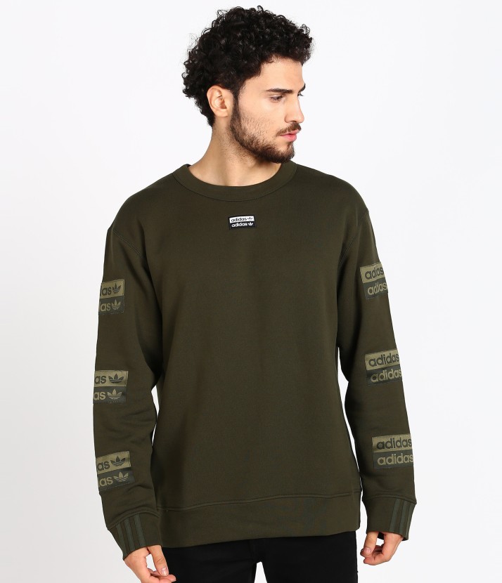 adidas full sleeve solid men's sweatshirt