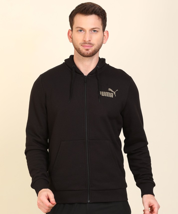 puma full sleeve solid men's sweatshirt