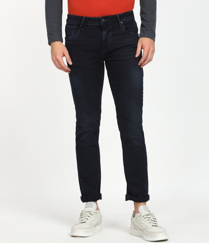 killer slim men dark blue jeans