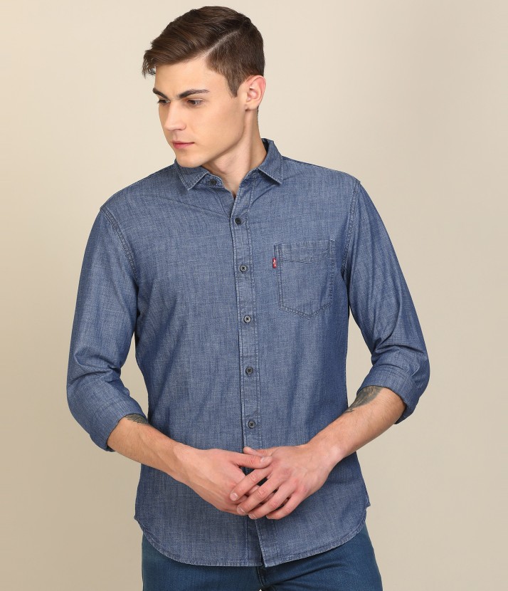 levis denim shirt flipkart