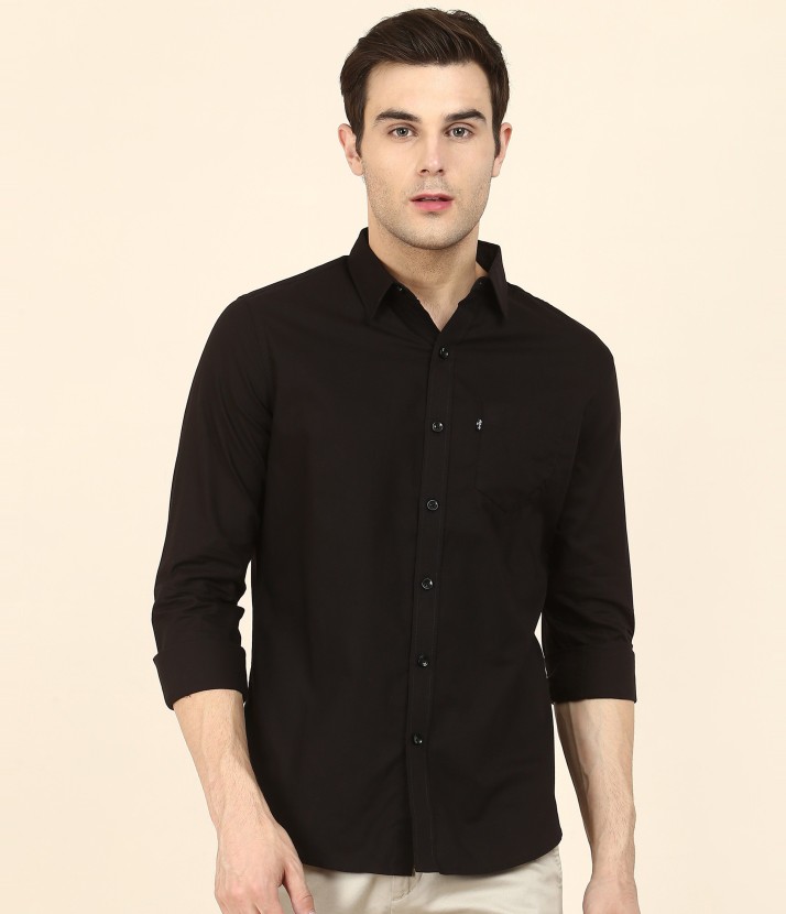 LEVI'S Men Solid Casual Black Shirt 