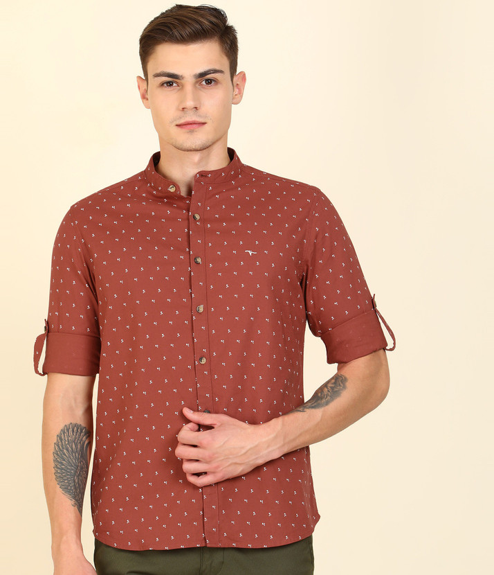 FLYING MACHINE Men Printed Casual White 