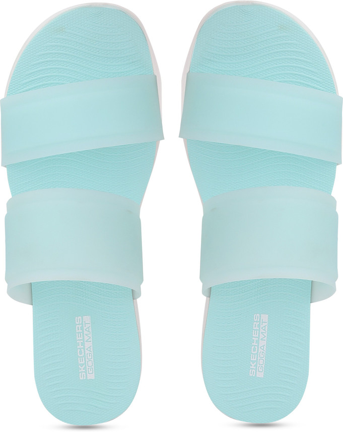 skechers green slides