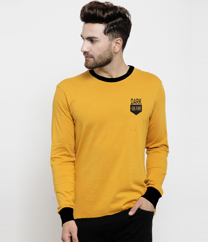 yellow t shirt full hand