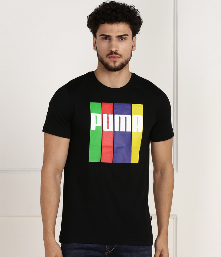 PUMA Graphic Print Men Round Neck 
