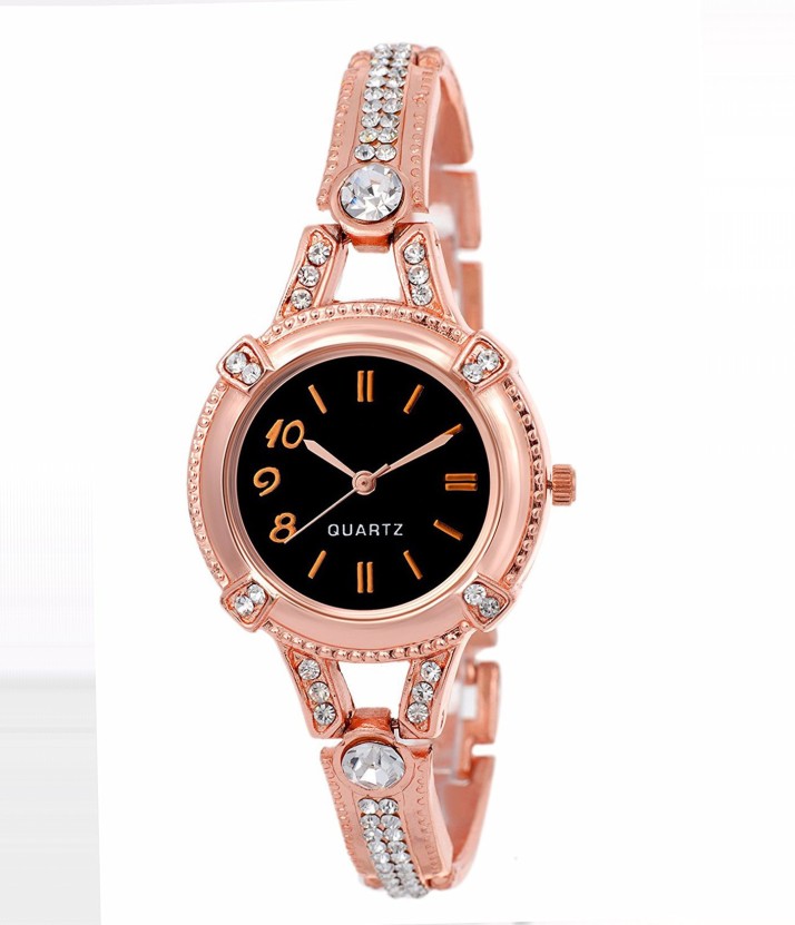 girl watches rose gold