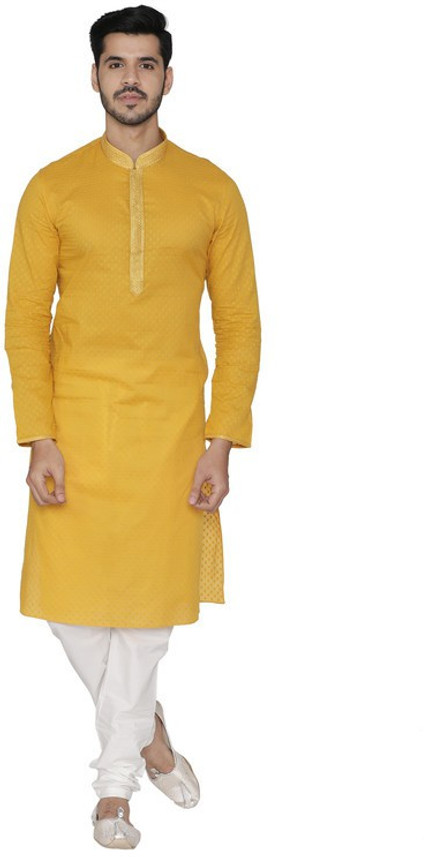 MANYAVAR Men Kurta and Churidar Set 