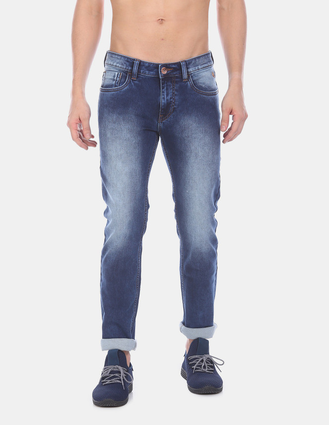 FLYING MACHINE Slim Men Blue Jeans 