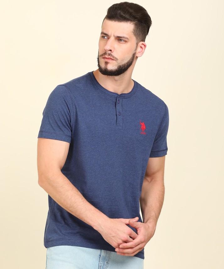 us polo henley t shirt