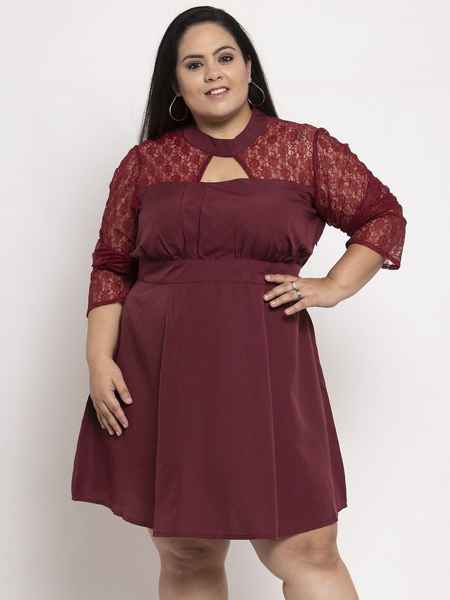flipkart plus size dresses