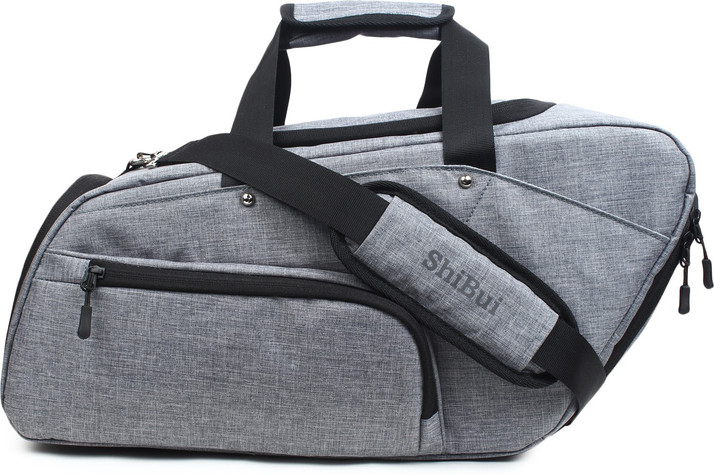 grey overnight bag